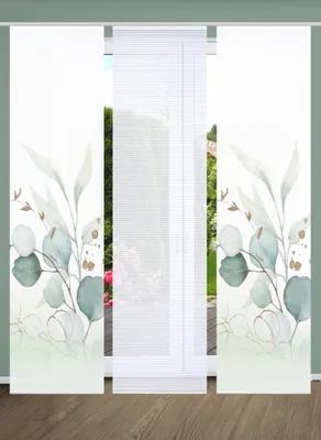 Produktbild von 84096 ABANIO Schiebegardine rec. Polyester, 245x60 cm, halbtransparent