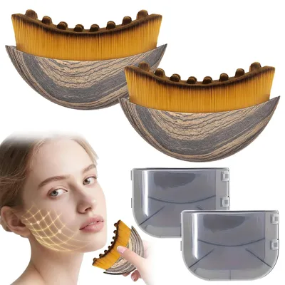 Image de Brosse de drainage lymphatique pour le visage, pour raffermir la peau