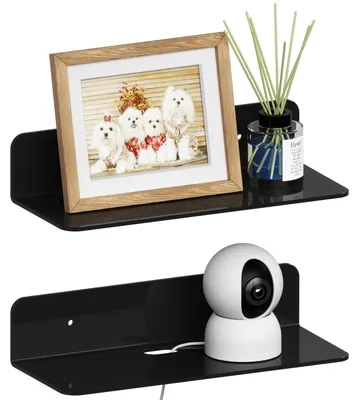 Selbstklebende Acryl-Schwebregale 23 cm, 2er-Set