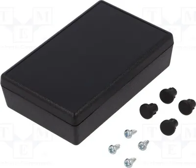 Obrázok produktu pre 1x Kryt: univerzálny, čierna farba. Rozmery: Y: 92 mm, G1200B univerzálny kryt, Z: 25 mm, X: 57 mm