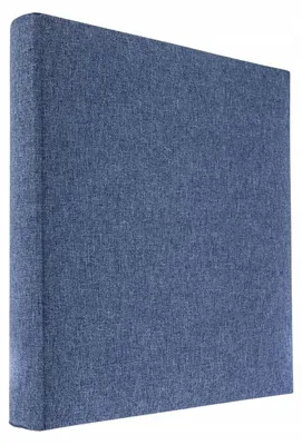 Produktbild von Gedeon Traditionelles Fotoalbum DBCL50 LINEN BLUE zum Einkleben, Genäht