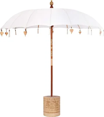 Zdjęcie produktu dla Balijski parasol z podstawą 260 210-220 cm