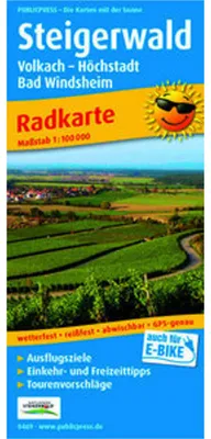 Obrázek produktu pro Steigerwald, Volkach - Höchstadt, Bad Windsheim 1:100 000