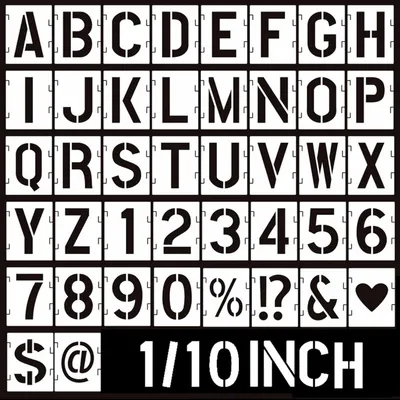 Produktbild von Buchstaben und Zahlen Set 84 Stück, Groß- und Kleinbuchstaben, 25 cm und 1 Zoll, für Basteln