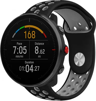 Produktbild von Strap-it Polar Vantage M Sportarmband (Schwarz/Grau)