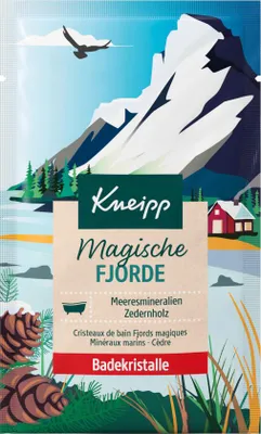 Zdjęcie produktu dla Kneipp kryształki do kąpieli Magiczne Fiordy z olejkiem z drzewa cedrowego opakowanie 60g