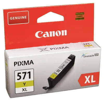 Produktbild von Canon CLI-571XL Tinte Gelb mit hoher Reichweite, Hohe (XL-) Ausbeute, Gelb, Tinte auf Pigmentbasis, 11 ml, 1 Stück(e), 715 Seiten