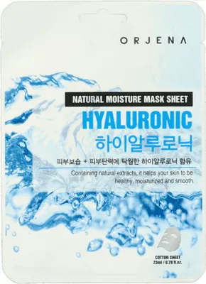 Image de Orjena Natural Moisture Mask Sheet - Hyaluronic, 23ml