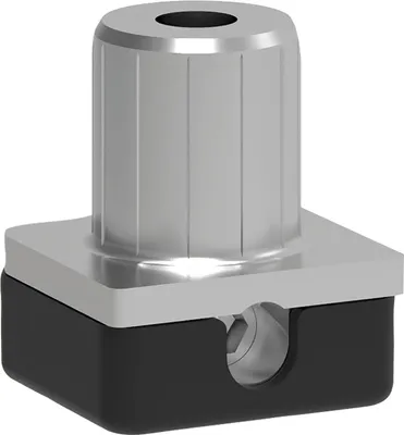Produktbild von Camar 316 Höhenversteller, Nivellierfuß Schrankfüße Möbelgleiter + einfache Höhenverstellung, Zamak Kunststoff schwarz, Bohr ø 16 mm
