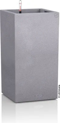 Zdjęcie produktu dla Sadzarka LECHUZA CANTO Stone 40 Wysoka kamienna szarość | sadzarka z systemem nawadniania | wygląd kamienia naturalnego | 40 x 40 x 76 cm | 13620