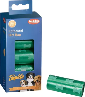 Immagine prodotto di Nobby TidyUp sacchetto per la cacca verde, contenuto: 10 rotoli con 15 sacchetti