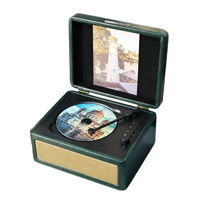 Produktbild von Tekoo Tragbarer CD-Player, Bluetooth 5.0 mit Akku, Stereo Lautsprecher, Sanyo Laser & USB, TF-Karte, AUX, Grün