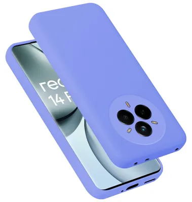 Produktbild von Cadorabo Hülle für Realme 14 Pro Hülle Silikon Handyhülle Case aus flüssigem Silikon, Kratzfeste und stoßfeste Schutzhülle für Realme 14 Pro