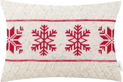 Obrázok produktu pre Tom Tailor dekoratívny povlak na vankúš Scandi Snowflake červený 40x60cm