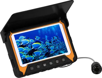 Produktbild von Unterwasserkamera für Angeln mit 5 Zoll LCD-Monitor, 120°, 500.000 Pixel, 8 IR Nachtsichtlichter, für Fluss- und Eisangeln