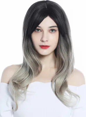 Produktbild von WIG ME UP Perücke Lang Ombre Mittelbraun Hellblond gesträhnt LC271N-2-10T85/88