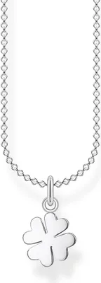 Produktbild von Thomas Sabo Damen-Kette mit Anhänger Kleeblatt KE2037-001-21-L38v Silber