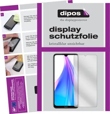 Produktbild von 2x Schutzfolie für Xiaomi Redmi Note 8T klar Displayschutzfolie Folie Display Schutz dipos
