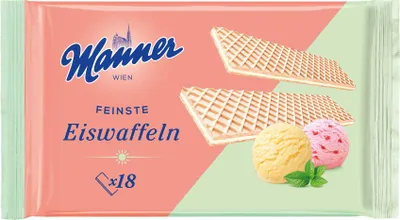 Produktbild von Manner Feinste Eiswaffel 18 Stück 75g - Eiswaffeln von Manner