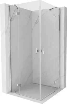 Obrázok produktu pre Mexen Mist H Duo sprchový kút Otočné dvere 90 x 90 cm, priehľadný, chróm - 8A5-090L-090P-01-00
