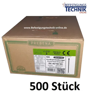 Produktbild von PREBENA Nägel für 10X-RK160 | PK( 500)NÄGEL RK46X160MM VZ