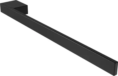 Produktbild von Handtuchhalter Jörn für Waschtisch, schwarz, Aluminium, Länge 400mm