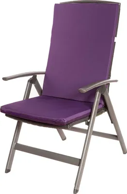 Produktbild von Stuhlkissen 1er | Sitzkissen 110x47x4cm Violett | gartenkissen auf rataanmöbel | stuhlkissen outdoor | sitzkissen hochlehner