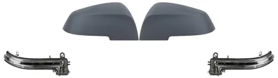 Image de Cache-rétroviseur + clignotants LED gauche et droit adaptés aux BMW Série 3 F30 et F31