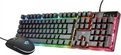 Image de TRUST Trust GXT 838 Azor clavier Souris incluse Gaming USB Tchèque, Slovaque Noir