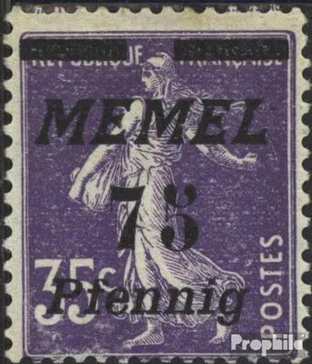 Produktbild von Briefmarken Memelgebiet 1922 Mi 62 postfrisch Aufdruckausgabe
