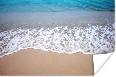 Produktbild von MuchoWow® Poster Wasser - Golf - Strand 60x40 cm - Schlafzimmerdekoration