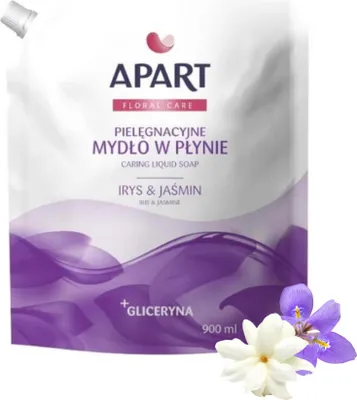 Zdjęcie produktu dla Apart Floral Care Pielęgnacyjne Mydło w Płynie Irys i Jaśmin Zapas 900ML