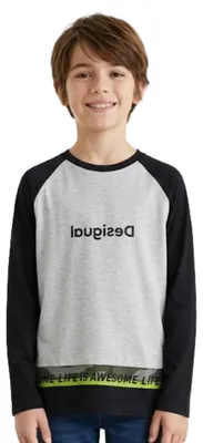 Produktbild von Desigual Kinderbluse Grey schwarz-grau 110
