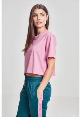 Image de T-shirt femme Urban Classics Ladies Short Oversized Tee rose vif - XS