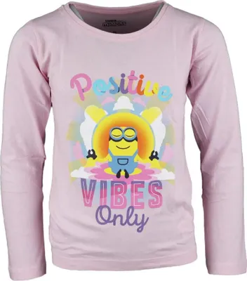 Produktbild von Die Minions Mädchen langarm T-Shirt – Rosa / 104