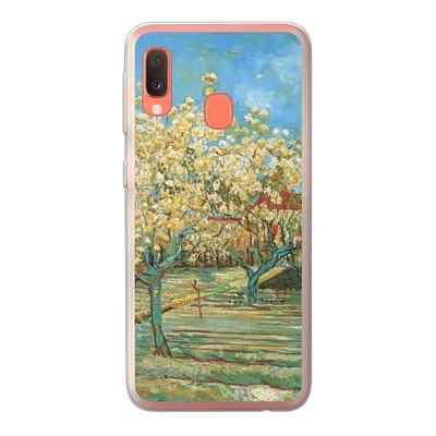 Produktbild von MuchoWow® Handyhülle Schutzhülle Hülle für Samsung Galaxy A20e Blühender Obstgarten - Vincent van Gogh Silikon Softcase Handy Hülle - Abdeckung