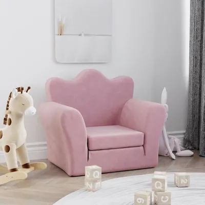 Produktbild von Cloris DesignMöbel Schlafsofa für Kinder Rosa Weich Plüsch , Kinderschränke 2024 Neu