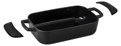 Produktbild von Alva Bratreine - Ofengericht - Nori - Gusseisen 30 x 20 cm - emaillierte Antihaftbeschichtung + Gratis Ledergriffe