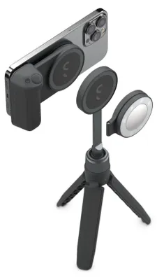 Image de Shiftcam SnapGrip Creator Kit Pro – Connexion magnétique sécurisée – Déclencheur Bluetooth naturel – Batterie externe sans fil intégrée - Noir