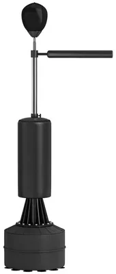 Produktbild von Standboxsack mit Speedball Reflexstange höhenverstellbar 155-205 cm befüllbarer Sockel Saugnäpfe Handschuhe Kunstleder Schwarz