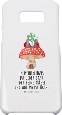 Produktbild von Mr. & Mrs. Panda Samsung Galaxy S8 plus Handyhülle  Marienkäfer Fliegenpilz - Weiß - Geschenk, Handy, Fleigenpilzhaus, Hülle, Case, Zuhause, Haus, Handycover, Wohnung