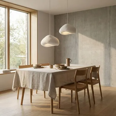 Produktbild von Opviq, Hochwertiger Kronleuchter, Metallkörper, Fiberglas-Kappe, 50 x 46 x 32 cm, Höhe: 50-115 cm, Ø50 cm, 2 x E27 Max 40 W, IP20, Weiß, Modernes Design für stilvolle Räume.
