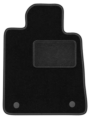 Productafbeelding van Velours bestuurdersmat voor Renault Safrane 1992-2000 (liftback) – zwart, op maat – Wielganizator LUX