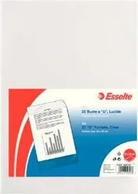Zdjęcie produktu dla Esselte 395901300, Przezroczysty, Polipropylen (PP), 250 mm, 350 mm, 146 g, 25 szt.