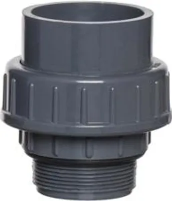 Produktbild von PVC-Formstück, Verschraubung mit Ring, 25 mm x 3/4