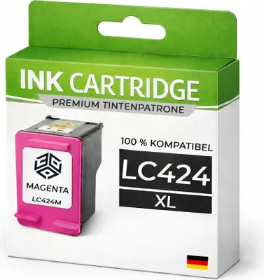 Produktbild von Tintenpatrone kompatibel für Brother LC424M DCP-J1200W/DCP-J1200WE in Magenta