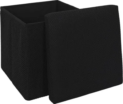 Immagine prodotto di HowHomely pouf nero pouf 38 x 38 x 38 cm pouf