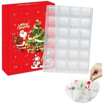 Productafbeelding van Adventskalender, zelf te vullen, lege dozen, 24 dagen, Kerstman
