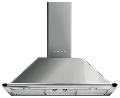 Produktbild von Smeg KTR90XE Inselhaube, Wand-/Schrankmontage, Abluft/Umluft, max. 820 m³/h, 90 cm Breite, Metall-Filter, 4 Gebläsestufen, 63 dB
