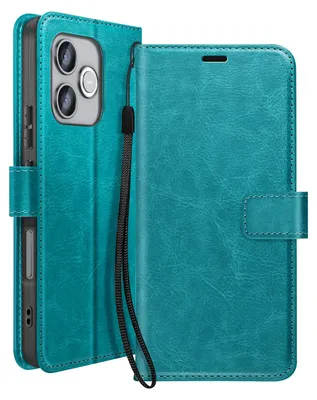 Obrázek produktu pro Mayaxess, pouzdro na telefon Honor 600 Lite s poutkem a funkcí stojánku, tyrkysové